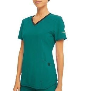 Scrubstar Women’s activeStretch Ethical fabric two pockets V-Neck scrub top L